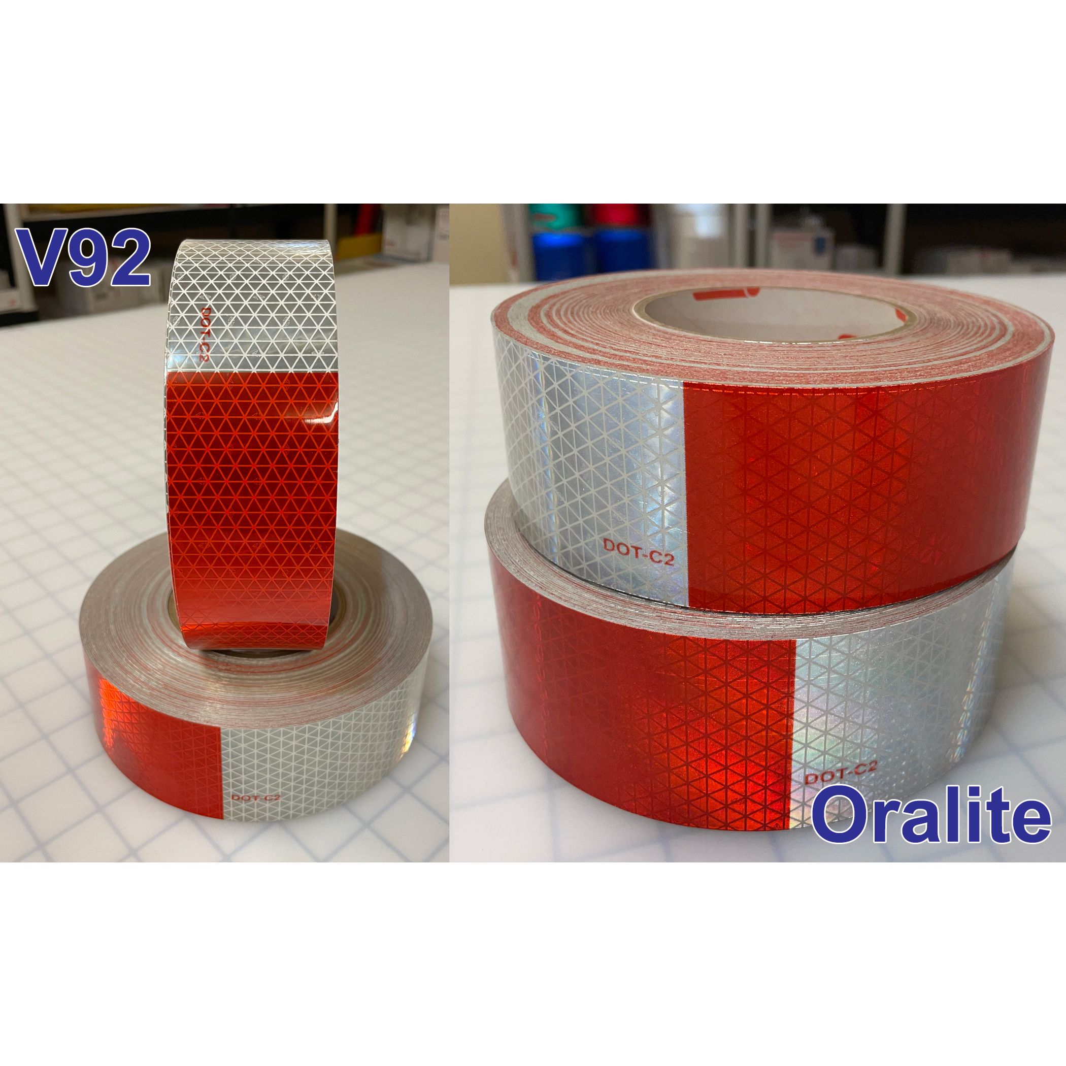 Oralite Conspicuity Tape 2 inch x 150' - Diamond Plate Pattern