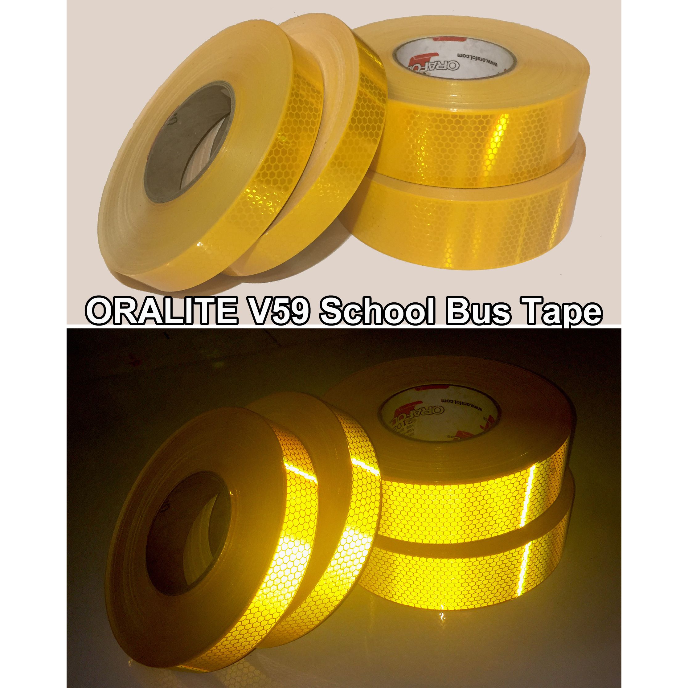1 Inch - V92 Oralite 6/6 DOT Tape Rolls - Reflective Inc. - DOT and School  Bus Tapes
