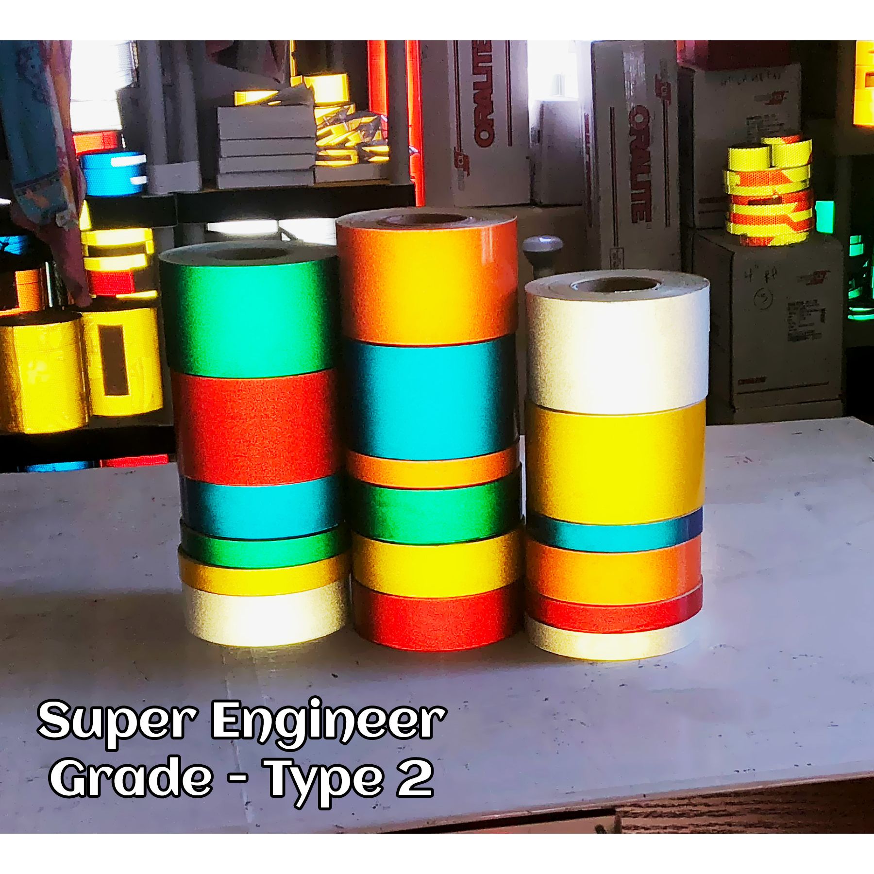 Nastro Riflettente Blu Da 4 Pollici, Tipo 1, Flessibile, Grado